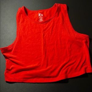 IT’s brand, tomato red, crop tank